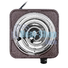 Плита настольная электрическая Centek CT-1508 Siberia коричневый, 1 кВт, ТЭН, конфорки - 1, эмаль, поворотные переключатели