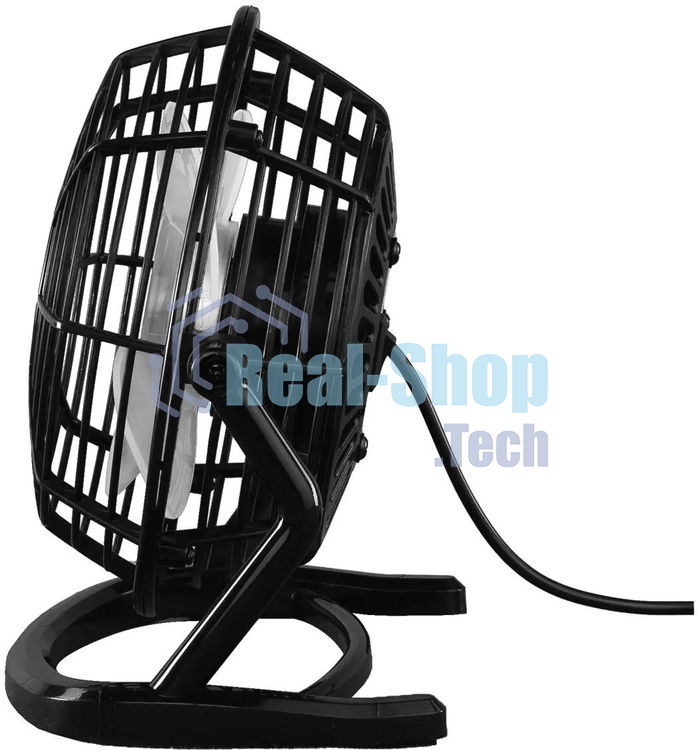 Вентилятор Rix RDF-1500USB чёрный, настольный, 2.5 Вт, 1 скорость, 10 см