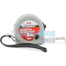 Рулетка Matrix Fine, 3 м х 16 мм, пластиковый корпус