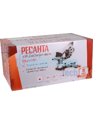 Торцовочная пила Ресанта ТП-255ПЛ 2200Вт 5000об/мин d=255мм