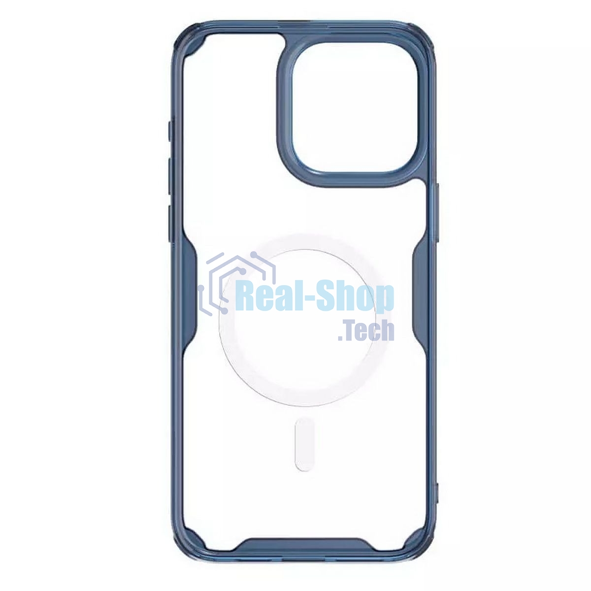Чехол Nature TPU Pro Magnetic Case, синий, (AP IP15 Pro Max)