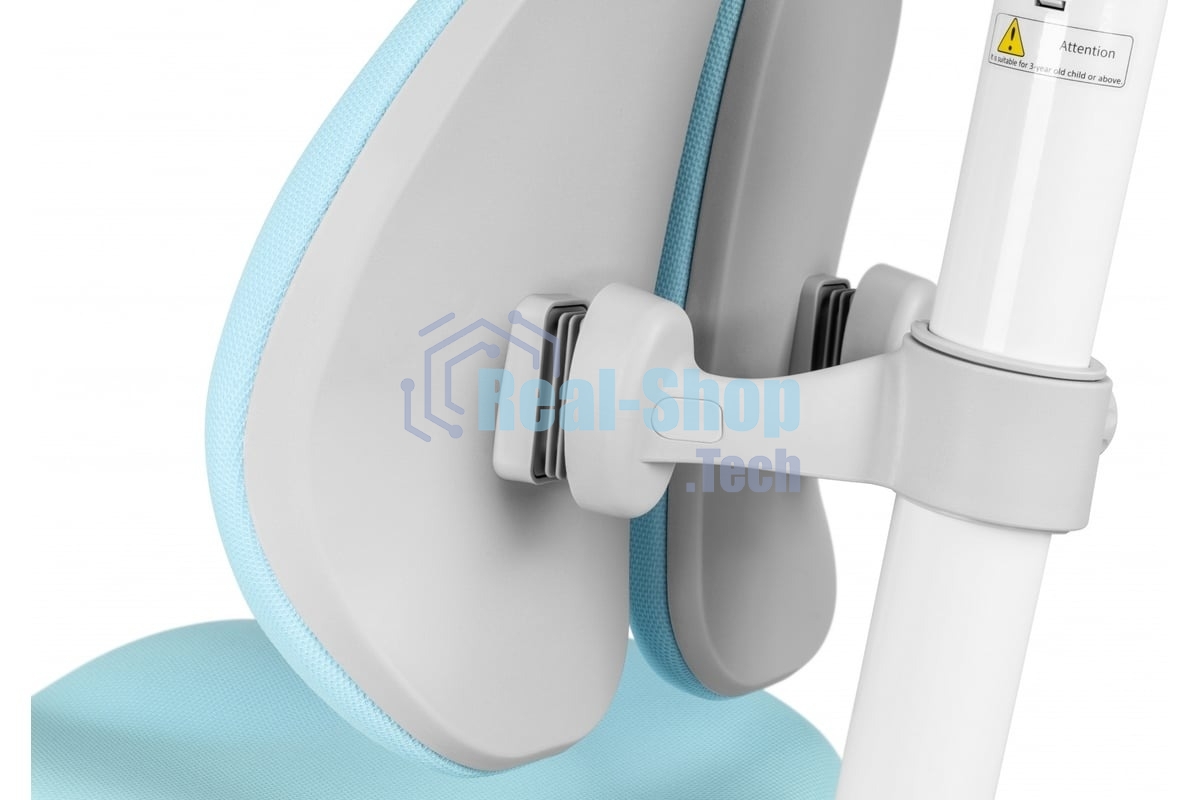 Кресло детское Cactus CS-CHR-3604BL голубой крестов. пластик серый