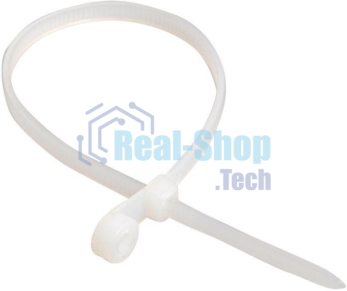 Хомут кабельный ИЭК UHH40-4-150-100 3.5х150 нейл. белый с отвер. для креп. ХОК (уп. 100 шт)