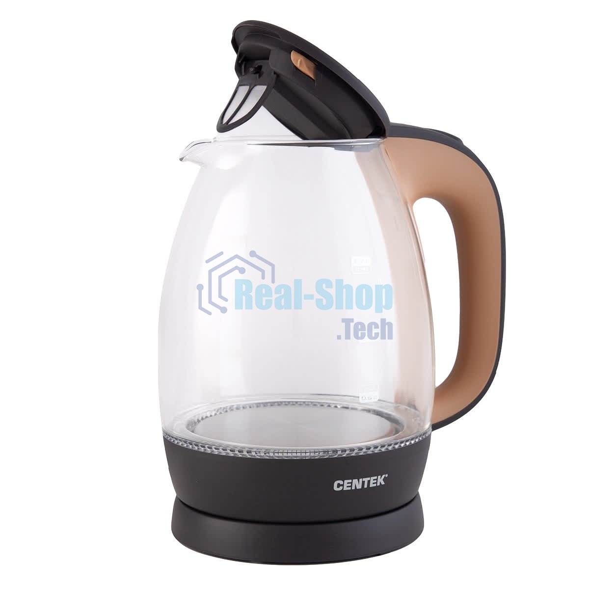 Чайник электрический Centek CT-0056 кофейно-бежевый, 1,7л, 2200Вт (в уп. 6 шт)
