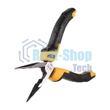 Удлиненные плоскогубцы Deli DL2106Z 160 мм, сталь CrV, прорезиненная двухкомпонентная ручка