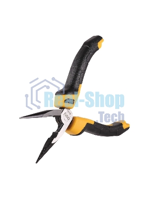 Удлиненные плоскогубцы Deli DL2106Z 160 мм, сталь CrV, прорезиненная двухкомпонентная ручка