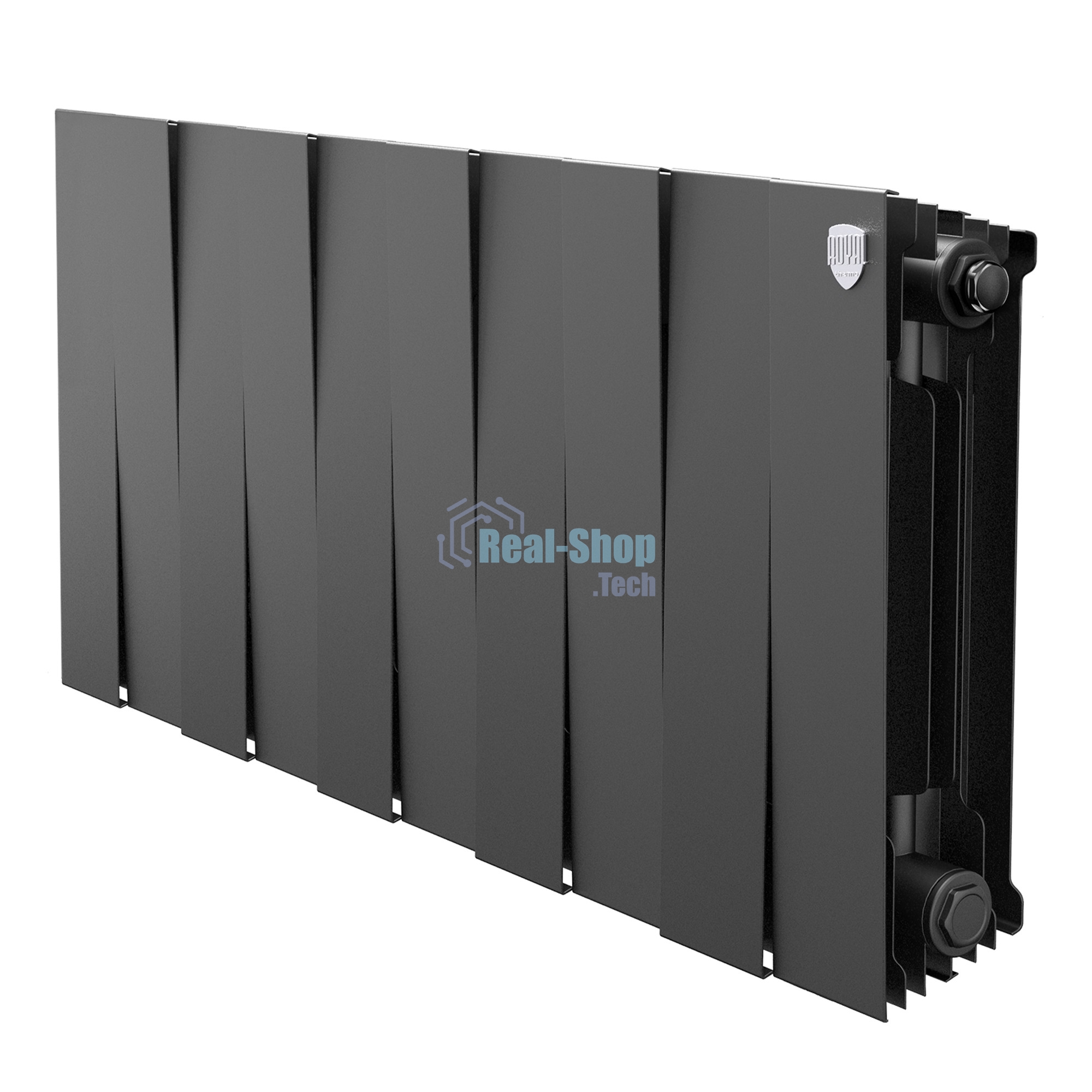 Радиатор биметаллический Royal Thermo PianoForte 300 черный - 10 секц.