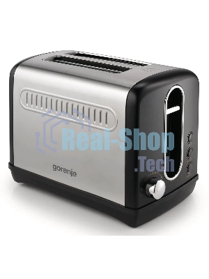 Тостер Gorenje T1100CLBK чёрный, 1100 Вт, 2 слота