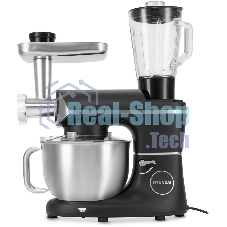 Кухонная машина Hyundai HYM-S8591 планетар.вращ. 1500Вт черный/серебристый