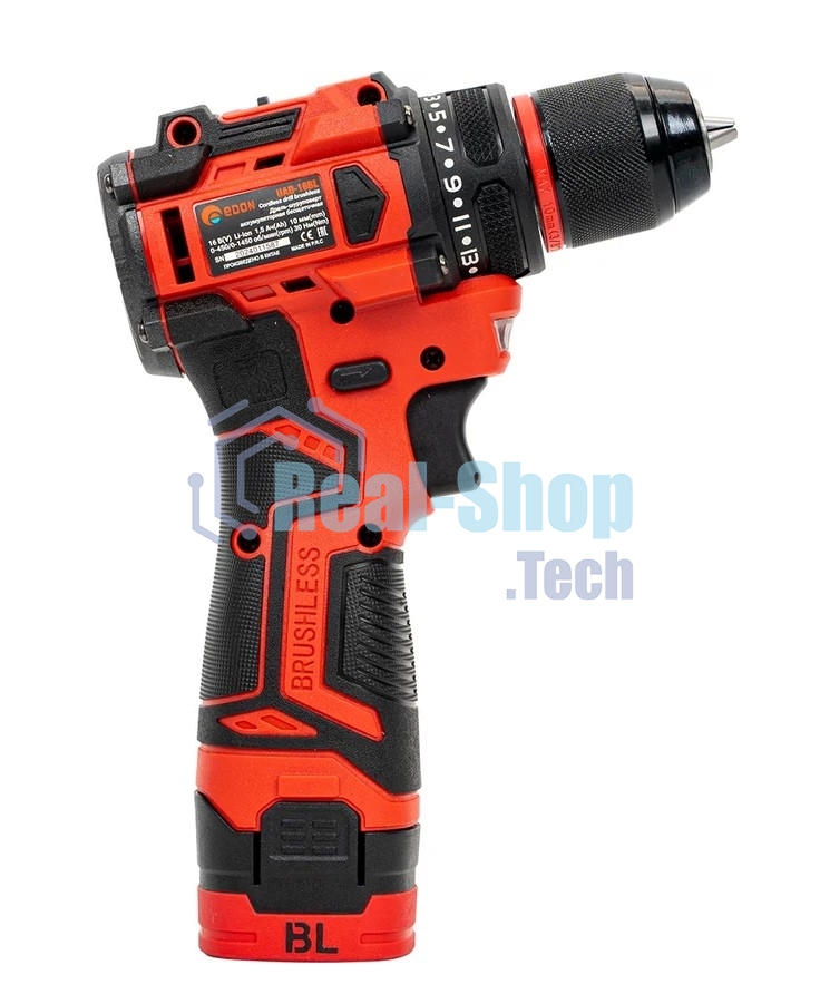 Дрель-шуруповерт аккумуляторная Edon UAD-16BL, 16,8В, 2 АКБ, Кейс