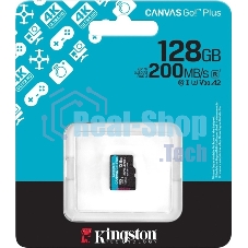 Флеш карта microSDXC 128Gb Kingston SDCG4/128GbSP Canvas Go! Plus w/o adapter