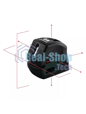 Профессиональный уровень лазерный линейный с автоматическим выравниванием KLPRO KLLZR232 (горизонт, вертикаль и точечный)