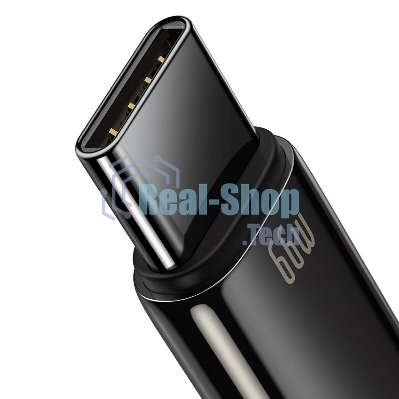 Кабель Baseus CATWJ-C01 Tungsten Gold Fast Charging Data Cable USB to Type-C 66W 2m Black
