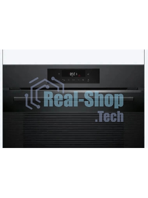 Духовой шкаф электрический Bosch HJG852YT0T Serie 6, 60 см, 66 л, черный матовый,сенсорное управление, 8 режимов+AutoPilot 30(30 автоматических программ), LCD-дисплей, галогенное освещение, самоочистка EcoClean,Soft Open and Soft Close door,телескопические направляющие на 2 уровнях