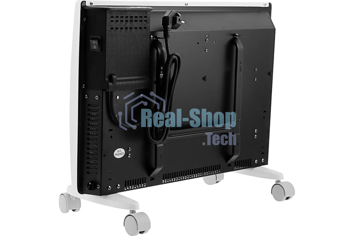 Конвектор гибридный Denzel HybridX-1500 белый, 1500 Вт, 25 м2, термостат, дисплей