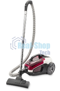 Пылесос Hyundai HYV-C3370 белый/красный, 380/2400 Вт, уборка сухая, пылесборник контейнер 3.5 л
