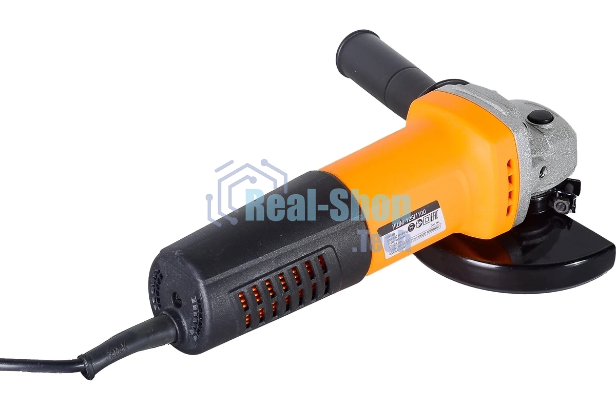 Угловая шлифовальная машина ВИХРЬ УШМ-125/1100 72/12/2 Шлифмашина угловая1100 Вт, 11000 об/мин, 125 мм, 2.3 кг