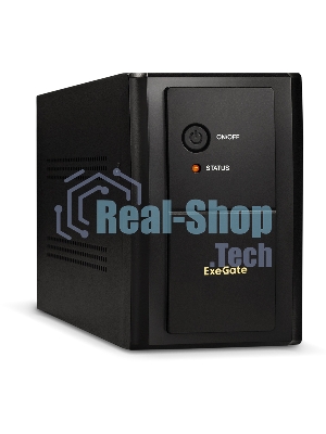 Источник бесперебойного питания ExeGate SpecialPro UNB-2200.LED.AVR.EURO.RJ 2200VA/1300W, LED, AVR, 4 евророзетки, RJ45/11, черный