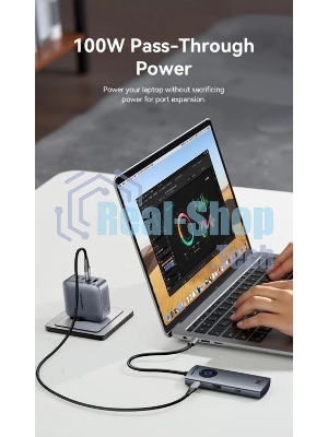USB-концентратор Vention TQXHB, USB Type-C, USB/USB Type-C/HDMI, USB Type-C