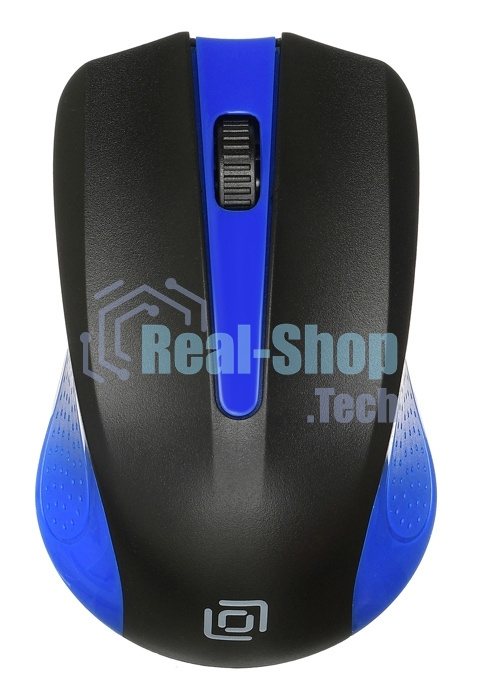 Мышь беспроводная Oklick 485MW черный/синий, 1200 dpi, радиоканал, USB, кнопки - 3
