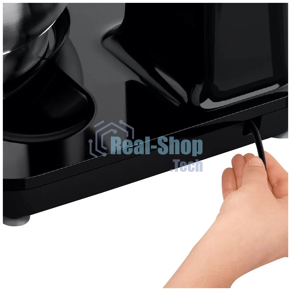 Кухонный комбайн Bosch MUMS2EB01, 700 Вт, 4 скорости, металл чаша 3,8 л, черный