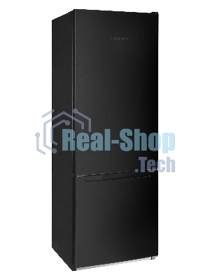 Холодильник Nordfrost NRB 122 B черный двухкамерный 205/70 л морозилка снизу, капельная система