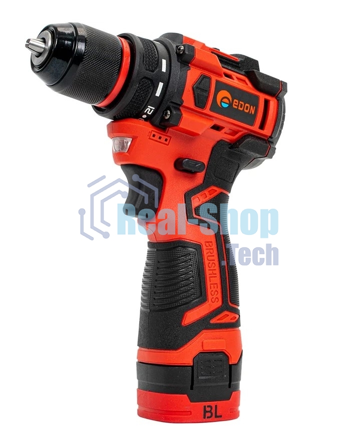 Дрель-шуруповерт аккумуляторная Edon UAD-16BL, 16,8В, 2 АКБ, Кейс