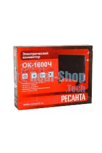 Конвектор Ресанта ОК-1600Ч, черный, 1600 Вт, 20 м2, термостат 67/4/34