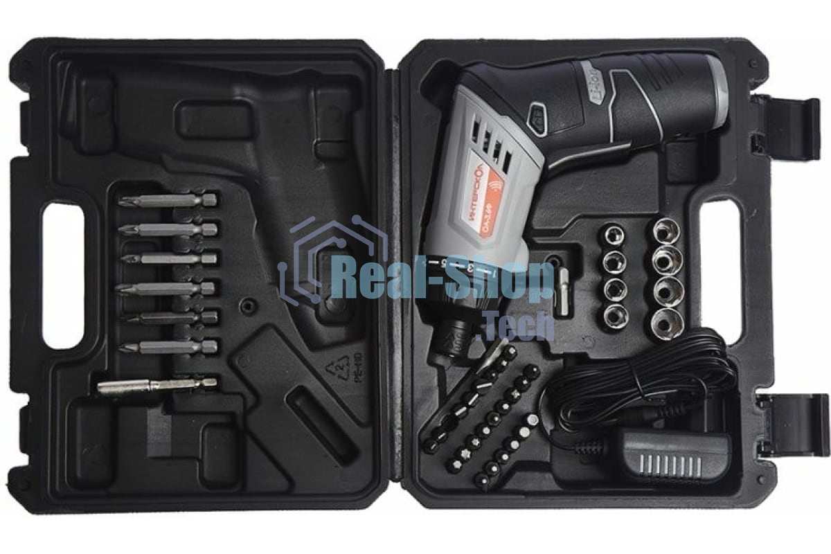 Отвертка ИНТЕРСКОЛ ОА-3,6Ф, Аккумуляторная, Кейс