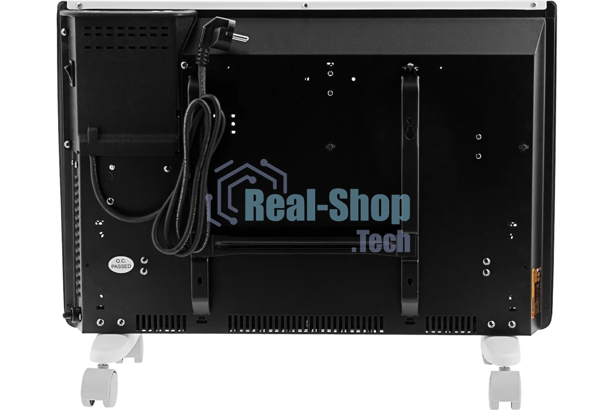 Конвектор гибридный Denzel HybridX-1500 белый, 1500 Вт, 25 м2, термостат, дисплей