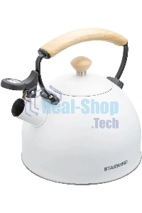 Чайник для плиты металлический Starwind Chef Country 2.5 л. белый (SW-CH1712)