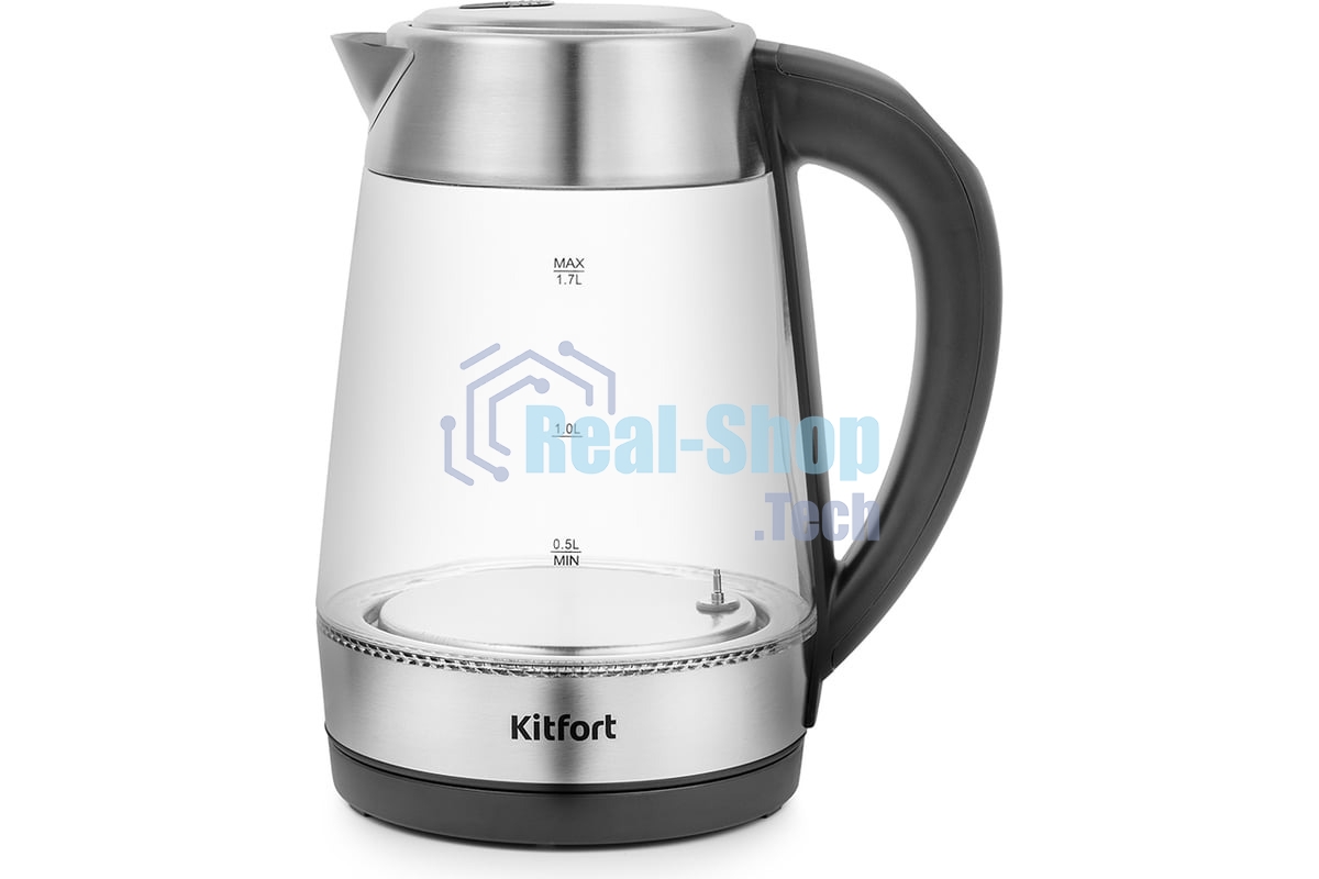 Чайник Kitfort КТ-6107 Мощность 1850–2200 Вт.Емкость 1,7 л.Режимы нагрева от 40 до 90 °С.