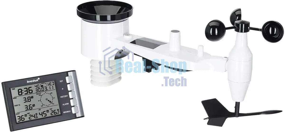 Погодная станция Levenhuk LP240 серебристый/черный