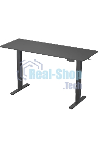 Стол компьютерный Cactus CS-EDL-BBK черный, столешница ДСП, каркас черный