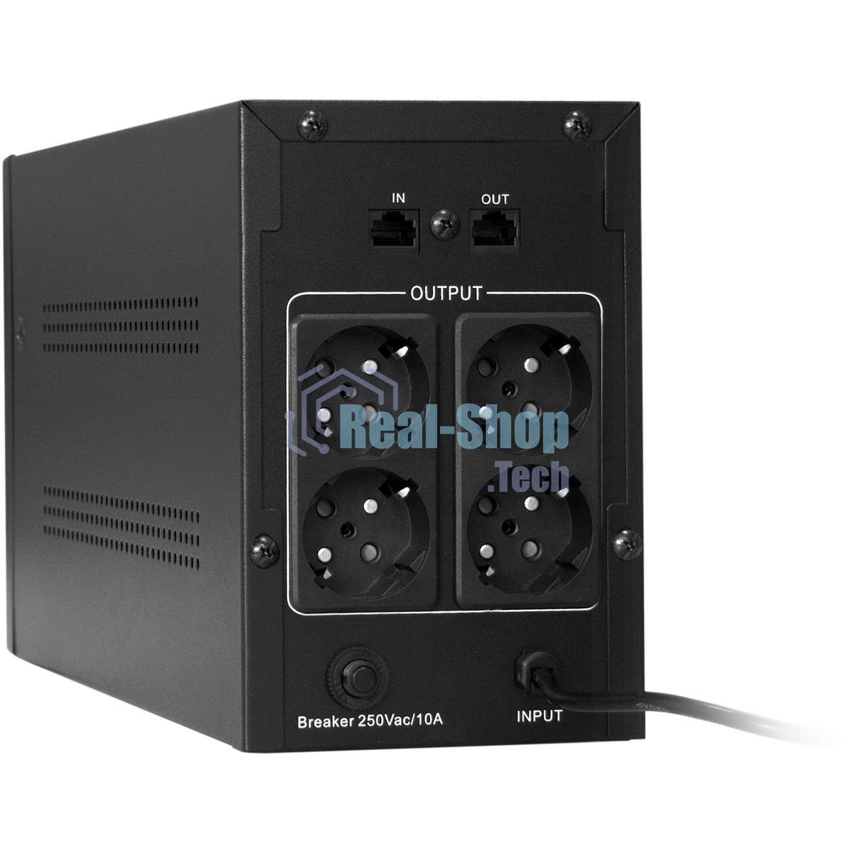 Источник бесперебойного питания ExeGate SpecialPro UNB-2200.LED.AVR.EURO.RJ 2200VA/1300W, LED, AVR, 4 евророзетки, RJ45/11, черный