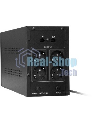 Источник бесперебойного питания ExeGate SpecialPro UNB-2200.LED.AVR.EURO.RJ 2200VA/1300W, LED, AVR, 4 евророзетки, RJ45/11, черный