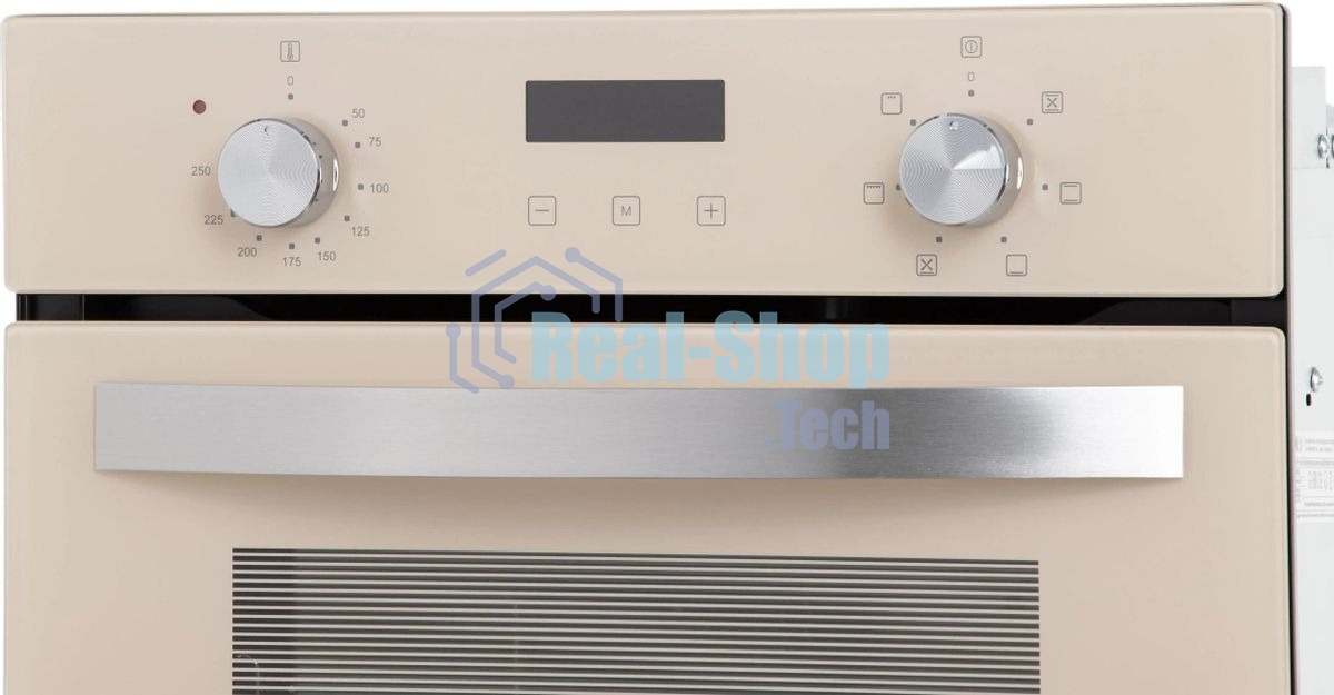 Шкаф духовой электрический Maunfeld EOEM516BG, 45 см, 51 л, бежевый, встраиваемый