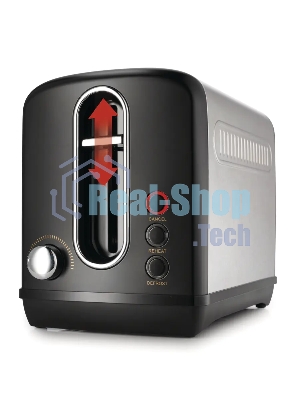 Тостер Gorenje T1100CLBK чёрный, 1100 Вт, 2 слота