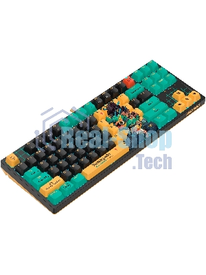 Клавиатура A4Tech Bloody AT87 Renegade проводная USB черный/зеленый