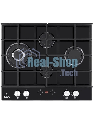 Газовая варочная поверхность LEX GVG 644 T BL независимая, черный