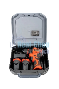 Дрель-шуруповерт аккумуляторная Edon UAD-16BL, 16,8В, 2 АКБ, Кейс