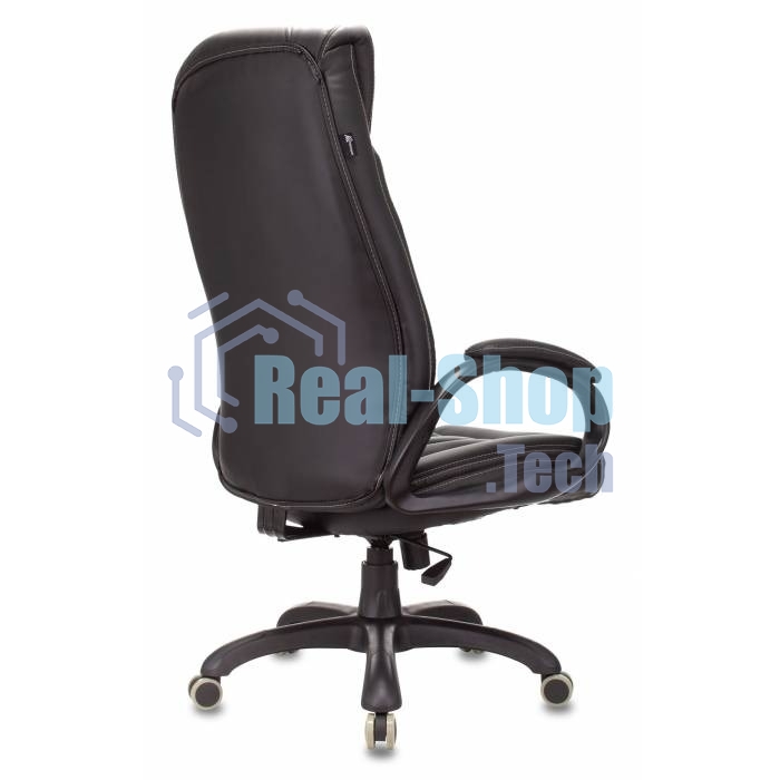 Кресло руководителя Бюрократ T-9922N Leather Venge Black черный, эко.кожа, крестовина пластик