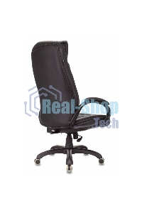 Кресло руководителя Бюрократ T-9922N Leather Venge Black черный, эко.кожа, крестовина пластик