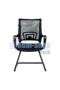 Кресло компьютерное Бюрократ CH-695N-AV/B/TW-11 на полозьях черный TW-01, сиденье черный TW-11