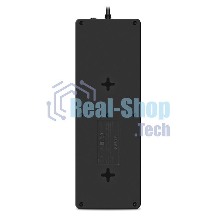 Сетевой фильтр SVEN SF-10E-16 5,0 м (10 розеток) черный