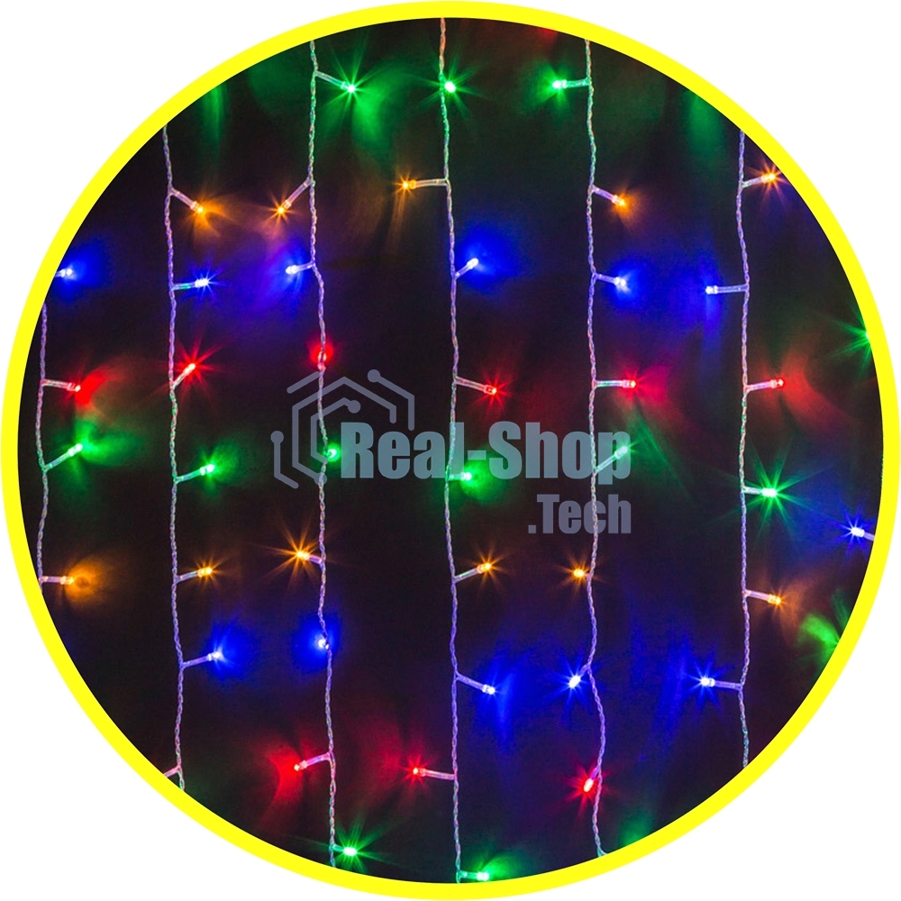 Гирлянда Navigator NGF-C01-288RGbY-8-1.5x1.5m-230-C8-TR-IP20