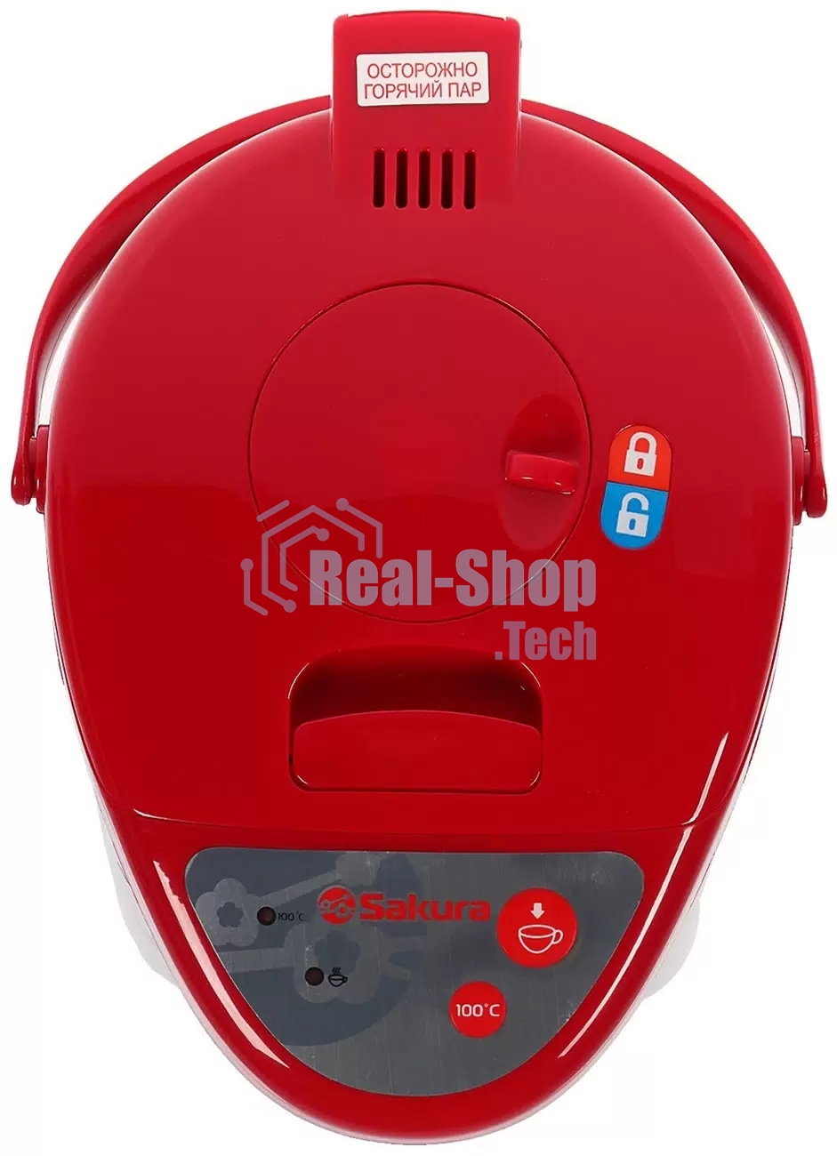 Термопот Sakura SA-336RS 5.0л металлик/красный
