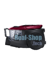 Пылесос Samsung VC18M31A0HP бордовый/черный, 380/1800 Вт, уборка сухая, пылесборник контейнер 2 л