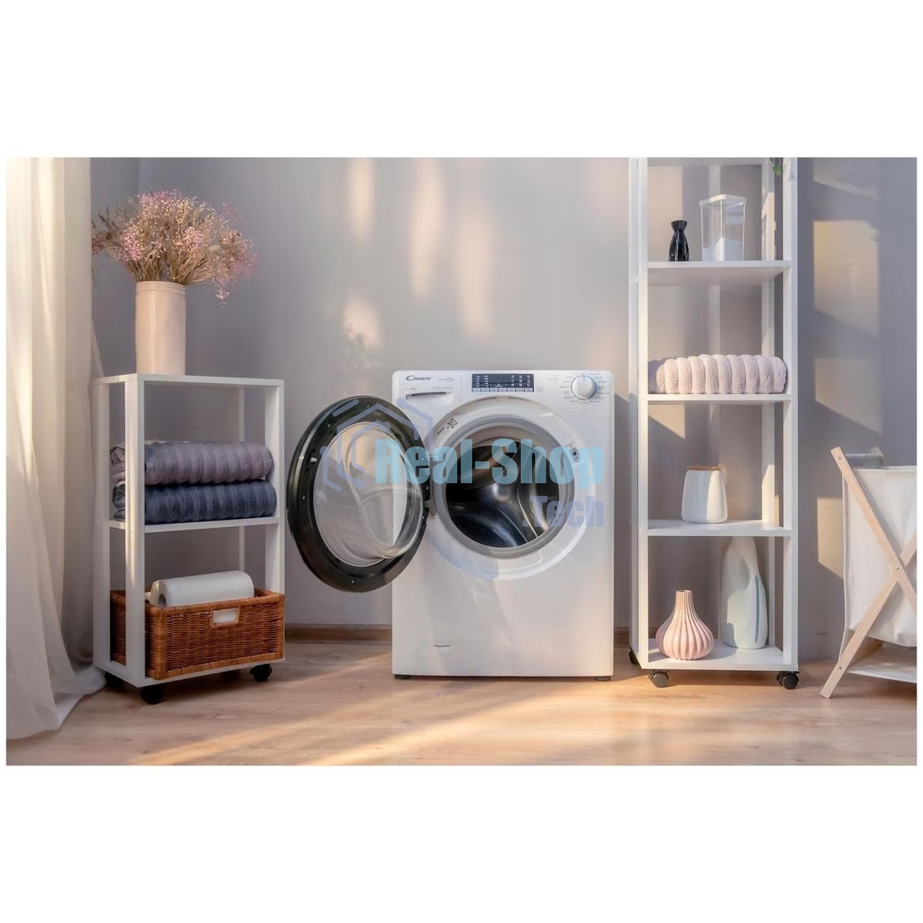 Стиральная машина Candy Smart Pro Inverter CSO4 276TWMB-07 белый, загрузка фронтальная 7 кг, 1200 об/мин., класс: А