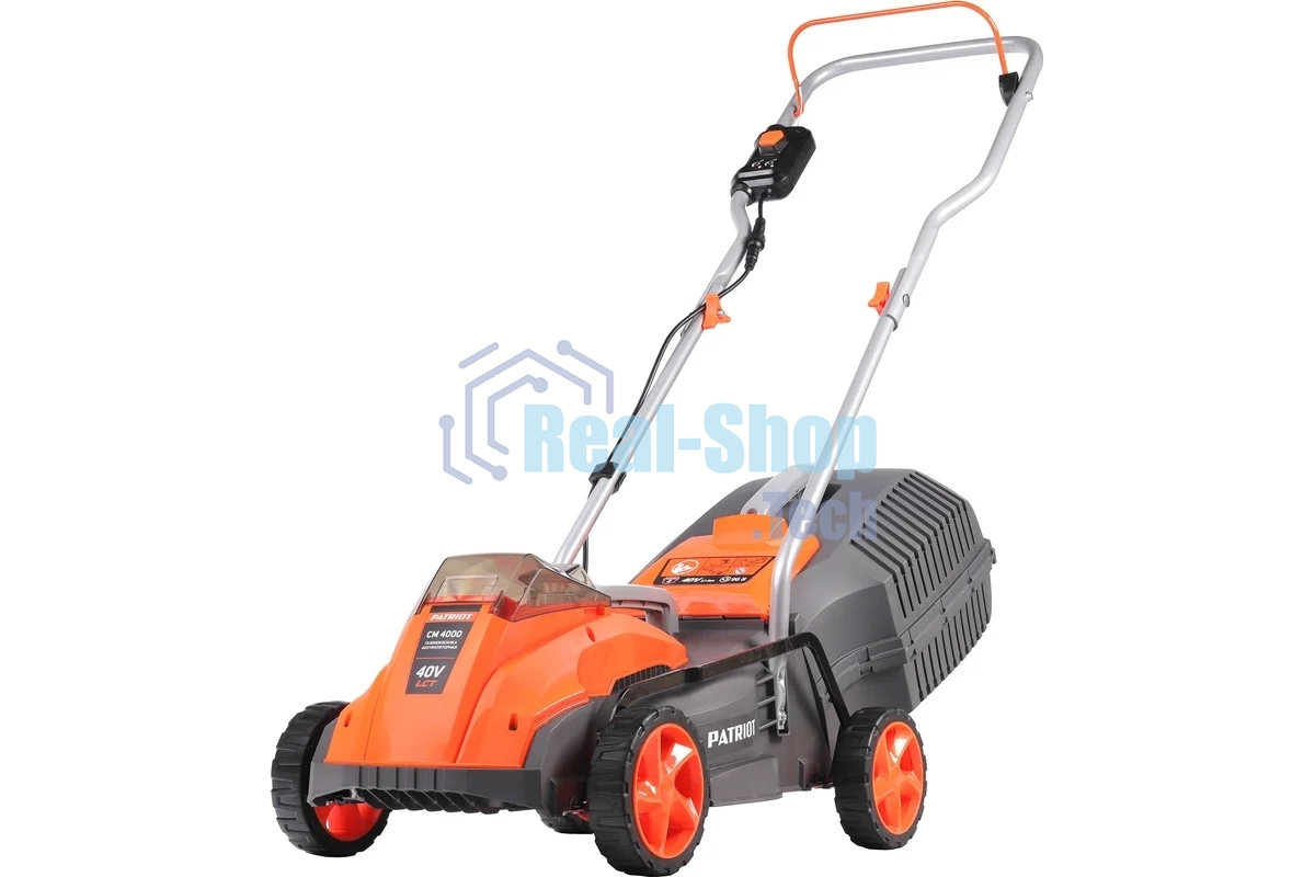 Газонокосилка аккумуляторная PATRIOT CM4000, 40В платформа LCT, 32 см, бесщеточный дв, травосб. 30 л, без АКБ и ЗУ